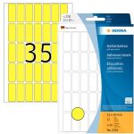 Vielzwecketiketten 12 x 18 mm, 1.120 Etiketten, gelb,...