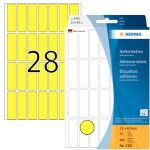 Vielzwecketiketten 13 x 40 mm, 896 Etiketten, gelb,...