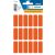 Vielzwecketiketten 12 x 34 mm, 90 Etiketten, rot, permanent haftend, für Handbeschriftung, Packung à 5 Blatt