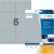 Silberfarbene Folien-Etiketten 99,1 x 67,7 mm, 200 Etiketten, glänzend, wetterfest, Packung à 25 Blatt