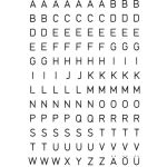 Buchstaben 5 mm, 240 Etiketten, Aufdruck: A-Z, Folie,...
