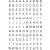 Buchstaben 5 mm, 240 Etiketten, Aufdruck: A-Z, Folie, schwarz, 120 Stück/Blatt, Packung à 2 Blatt
