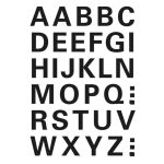 Buchstaben 15 mm, 36 Etiketten, Aufdruck: A-Z, Folie,...
