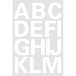 Buchstaben 25 mm, 28 Etiketten, Aufdruck: A-Z, Folie,...