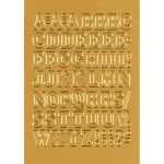 Buchstaben 12 mm, 61 Etiketten, Aufdruck: A-Z, Folie,...