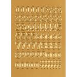 Zahlen 12 mm, 66 Etiketten, Aufdruck: 0-9, Folie,...