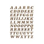 Buchstaben 8 mm, 61 Etiketten, Aufdruck: A-Z,...