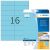 Farbige Etiketten 105 x 37 mm, 320 Etiketten, blau, ablösbar, Packung à 20 Blatt
