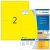 Farbige Etiketten 199,6 x 143,5 mm, 200 Etiketten, gelb, permanenthaftend, Packung à 100 Blatt