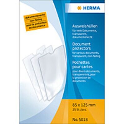 Ausweishülle 85 x 125 mm transparent für diverse Dokumente, Packung à 25 Stück