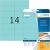 Farbige Etiketten 105 x 42,3 mm, 280 Etiketten, blau, ablösbar, Packung à 20 Blatt