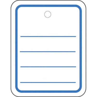 Stückwarenanhänger 35 x 45 mm gelocht, ohne Faden, 1.000 Etiketten à Packung