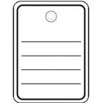 Stückwarenanhänger 40 x 50 mm, neutral, mit...