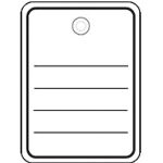 Stückwarenanhänger 40 x 50 mm, neutral, mit...