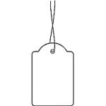 Hängeetiketten 32 x 50 mm, mit Faden weiß,...