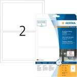 Schilder 190 x 135 mm, 50  Etiketten, Folie weiss,...