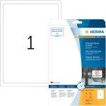 Schilder 190 x 275 mm, 25 Etiketten, Folie weiss, Packung...