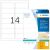 Adressetiketten 99,1 x 38,1 mm, 350 Etiketten, transparent, matt, wetterfest, permanent haftend, Blattformat: DIN A4, Packung à 25 Blatt