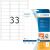 Inkjet-Etiketten 63,5 x 25,4 mm, weiß, permanent haftend, 825 Etiketten, 33 Stück/Blatt, Packung à 25 Blatt