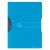 Express-Clip-Hefter PP A4, transparent-blau, für ca. 30 Blatt, Swing-Mechanik, für ungelochte Ablage