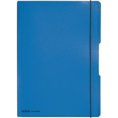 Notizheft flex PP, liniert + kariert (je 40 Blatt), Papier 80g, blau,