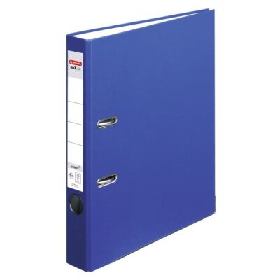 Ordner maX.file protect, 50mm, PP-Color A4, vollfarbig blau, Kantenschutz, standfest, Einsteckrückenschild, Griffloch