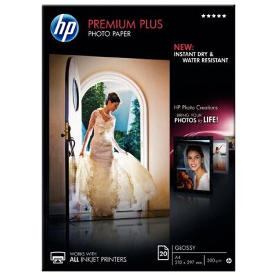 Fotopapier Premium Plus A4 300g weiß glänzend