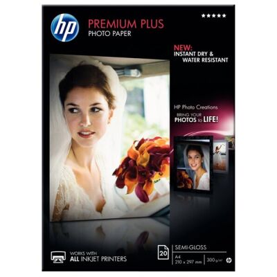 Fotopapier Premium Plus A4 300g weiß semi-gloss