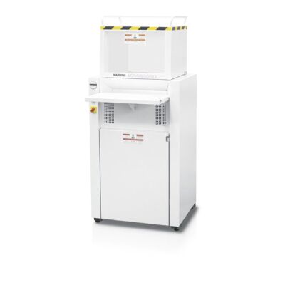 Aktenvernichter 4606 CC, 2x15mm, 30-39 Blatt (80g/qm), 230 Liter Behälter, Sicherheitsstufe: P-5, verarbeitet Büroklammern, Festplatten, CDs und Disketten.