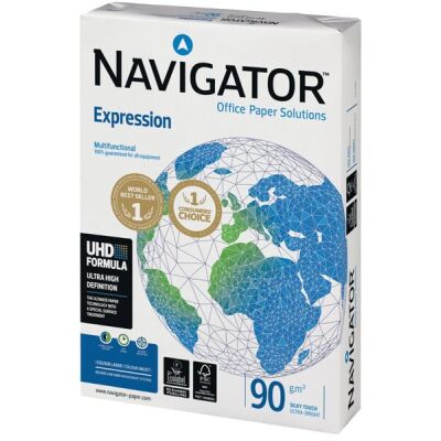 Navigator Expression Kopierpapier, DIN A4, 90g/qm, weiß, Weißegrad: 169 CIE, Packung à 500 Blatt