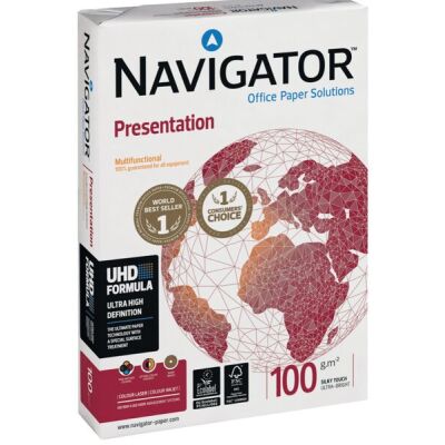 Navigator Presentation Kopierpapier, DIN A3, 100g/qm, weiß, Weißegrad: 169 CIE, Packung à 500 Blatt