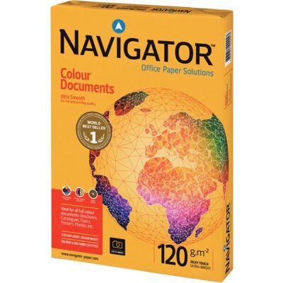 Navigator Colour Documents Kopierpapier, DIN A3, 120g/qm, weiß, Weißegrad: 169 CIE, Packung à 500 Blatt