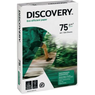 Discovery Kopierpapier, DIN A4, 75g/qm, weiß, Weißegrad: 161 CIE, holzfrei, Packung à 500 Blatt