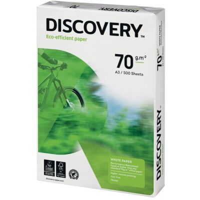 Discovery Kopierpapier, DIN A3, 70g/qm, weiß, Weißegrad: 161 CIE, holzfrei, Packung à 500 Blatt
