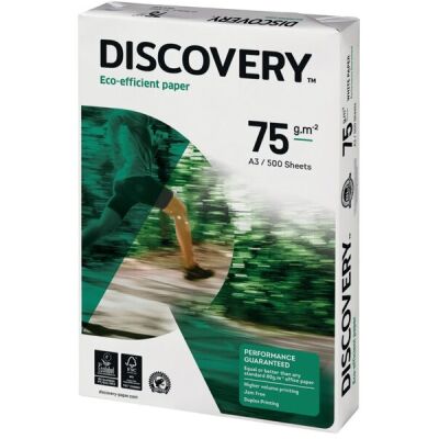 Discovery Kopierpapier, DIN A3, 75g/qm, weiß, Weißegrad: 161 CIE, holzfrei, Packung à 500 Blatt