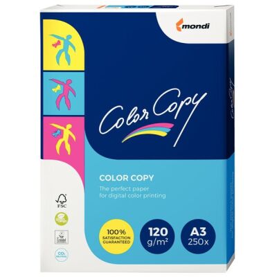 Color Copy Kopierpapier, DIN A3, 120g/qm, weiß, Weißegrad: 161 CIE, Packung à 250 Blatt