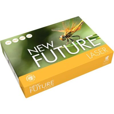 New Future Laser Kopierpapier, DIN A5, 80g/qm, weiß, Weißegrad: 150 CIE, holzfrei, Packung à 500 Blatt