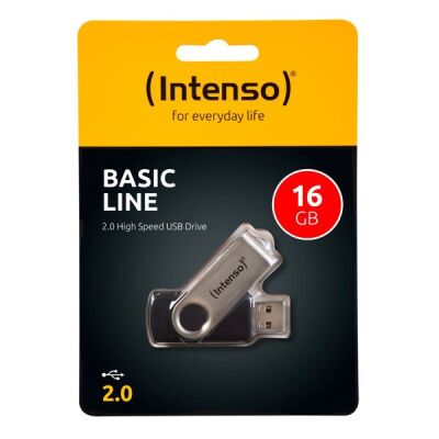 Speicherstick USB Drive 2.0, 16 GB, Basic Line, drehbarer Metallbügel zum Verschließen