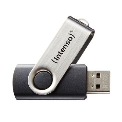 Speicherstick USB Drive 2.0, 32 GB, Basic Line, drehbarer Metallbügel zum Verschließen
