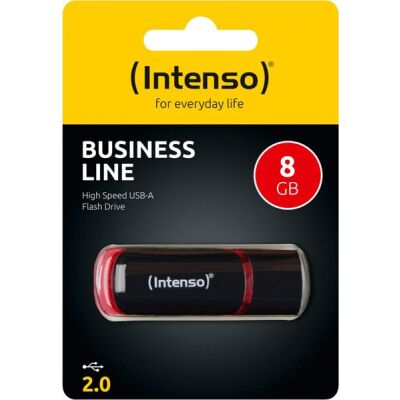 Speicherstick Business Line, USB 2.0, schwarz-rot, Kapazität 8 GB