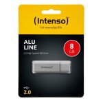 Speicherstick Alu Line, Hi-Speed USB 2.0, silber,...