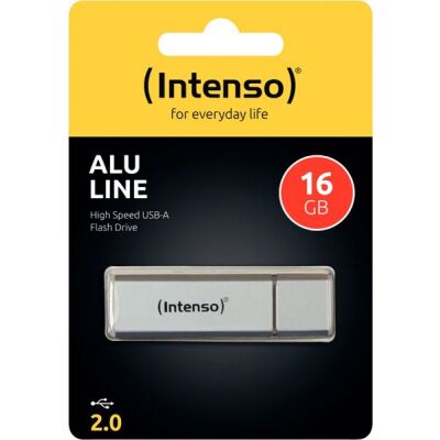 Speicherstick Alu Line, Hi-Speed USB 2.0, silber, Kapazität 16 GB