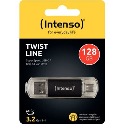 Speicherstick Twist Line USB 3.2 TypeC, 128 GB, anthrazit