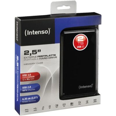 Portable Festplatte 2,5" schwarz, Speicherkapazität 2 TB
