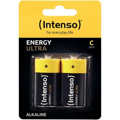 Energy Ultra Batterie, C, LR14, Alkaline Manganese, 8000 mAh, 1,5 V, 2er Blister