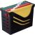 Office-Box Re-Solution 100 % recyceltes Polypropylen, mit 5 Hängemappen farbig, Kapazität bis zu 15 Mappen integrierte Handgriffe