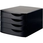 Schubladenbox Re-Solution matt schwarz 4 Schübe...