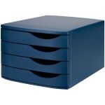 Schubladenbox Re-Solution matt blau 4 Schübe...