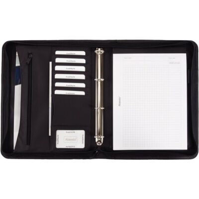 Ringbuchmappe Office Set 4-teilig sw ausgestattet mit: Ringbuchmappe,
