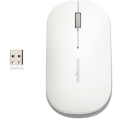 Maus, klabellos, Bluetooth und Nano-USB-Empfänger, weiß